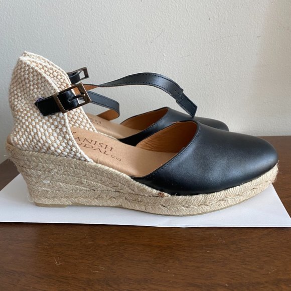 Leather Wedges Sandals - Picture 2 of 5